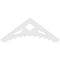 Ekena Millwork Pitch Wellington Architectural Grade PVC Gable Pediment, 48"W x 18"H x 1"P (9/12) GPP048X018X100WEL - alternate 5